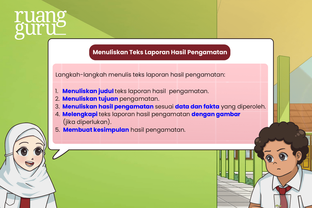 Cara Menulis Teks Laporan Hasil Pengamatan Bahasa Indonesia Kelas 6 9866